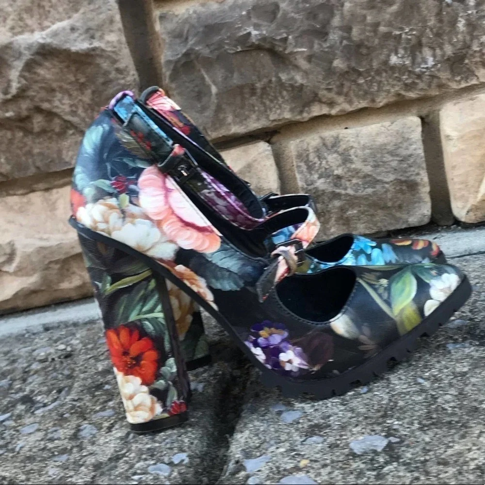 Beau t Ashe, chunky heel shoe 0646